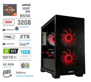 PCX Exton R9 5950X | 32GB | 2TB | RTX 5070 Ti | Gaming Računalnik