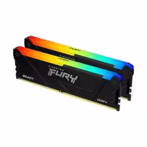Kingston RGB Fury Beast | DDR4 | 32GB KIT (2x16GB) | 3600MHz | CL18 | 1,35V | Črna | KF436C18BB2AK2/32 | RAM Pomnilnik