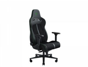 Razer Enki Pro | Črn Z Alcantara Oblazinjenjem | Ergonomski 4D Nasloni In 152° Naklon | Gaming Stol