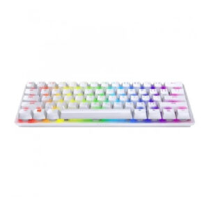 Razer Huntsman Mini Mercury | Clicky Optično Stikalo | US SLO g. | Bela ARGB | Gaming Tipkovnica