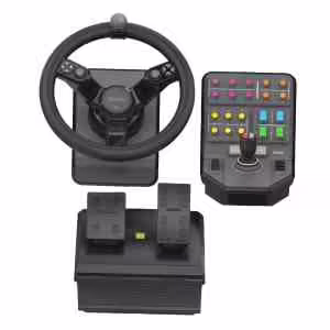 Komplet Logitech Farming Simulator ali Logitech G Heavy Equipment | Saitek Farming Simulator | Volan + Pedala + Kontrolna Plošča za Farming Simulator