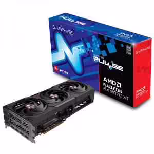 Sapphire RX 9070 XT Pulse 16GB | GDDR6 | 3 Ventilatorji | Gaming Grafična Kartica