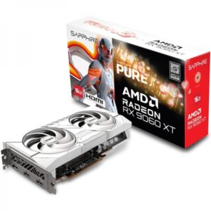 Sapphire RX 9060 XT 16GB Pure OC | GDDR6 | Bela Grafična Kartica