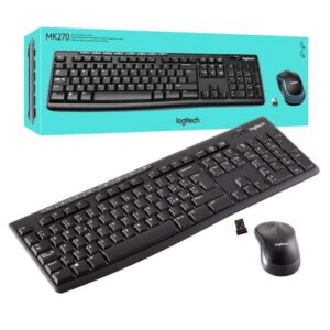 LOGITECH MK270 | Brezžična | Črna | SLO g. | Poslovna Miška in Tipkovnica