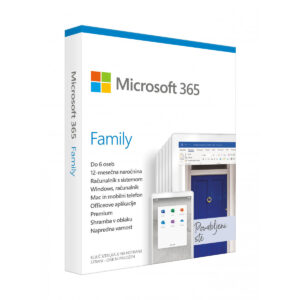 Microsoft 365 Family Mac/Win | Angleški | 1 Letna Naročnina