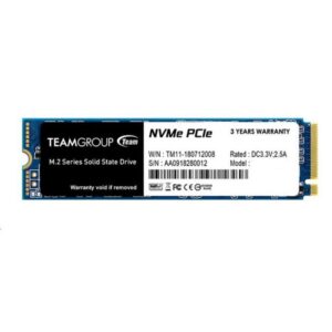 Teamgroup MP33 2280 | 256GB | M.2 | NVMe | PCIe 3.0 | 1600/1000MB/s | TM8FP6256G0C101 | SSD Disk