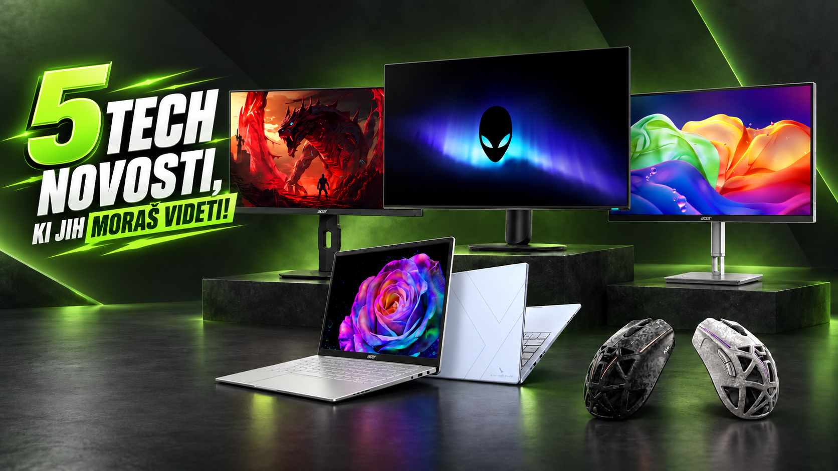Tehnološke novosti ifa 2026: oled, mini-led in 1000 hz monitorji