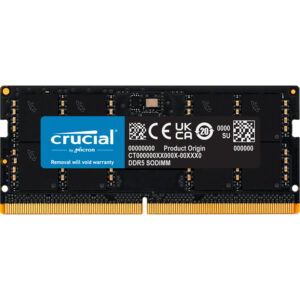 Crucial | 32GB | DDR5-4800 | SODIMM | PC5-38400 | CL40 | 1.1V | Pomnilnik