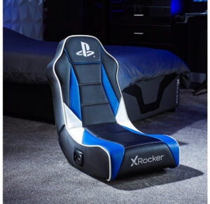 XROCKER Geist 2.0 PlayStation | 2 Zvočnika | Zložljiv Talni Gaming Stol