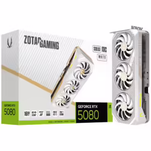 ZOTAC GAMING RTX 5080 SOLID OC White 16GB | GDDR7 | ZT-B50800Q-10P | Grafična Kartica