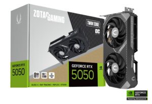 ZOTAC GAMING RTX 5050 Twin Edge OC 8GB | GDDR6 | Gaming Grafična Kartica