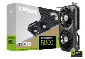 Zotac RTX 5060 Twin Edge OC 8GB | GDDR7 | 1xHDMI 3xDisplayport | Grafična Kartica